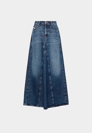 Diesel De-Pago Skirt Blue Denim