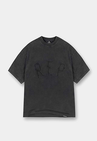 Represent Applique T-Shirt Vintage Black