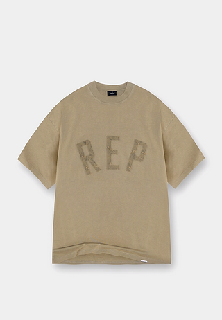 Represent Applique T-Shirt Fawn