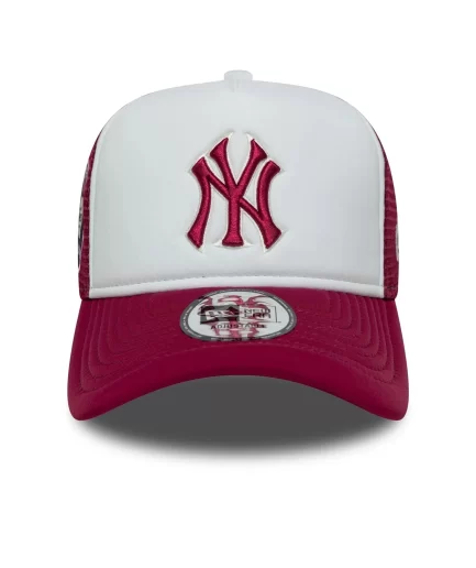 New York Yankees MLB World Series Dark Red 9FORTY E-Frame Trucker Adjustable Cap