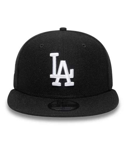 LA Dodgers Melton Patch Black 9FIFTY Snapback Adjustable Cap