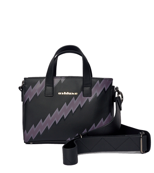 Ashluxe Zig Zag -S- Handbag Black