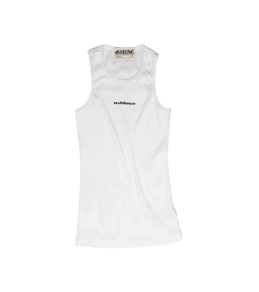Ashluxe Logo Tank Top - White