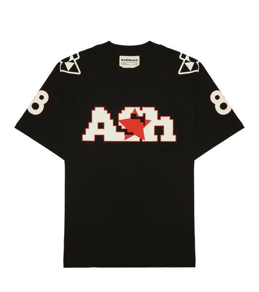 Ashluxe Digital Print Sport Jersey Black