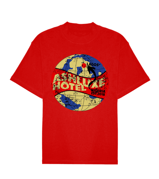 Ashluxe Hotel Illustration Tee Red