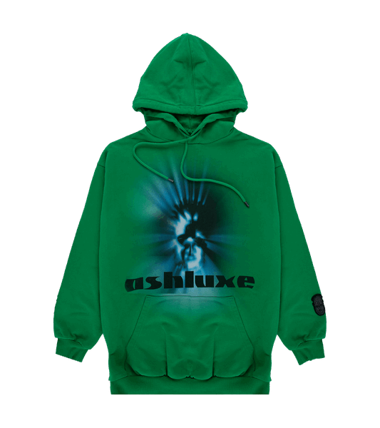 Ashluxe Mask Hoodie Green