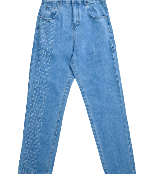 Ashluxe Men's Denim Trucker Jean Blue