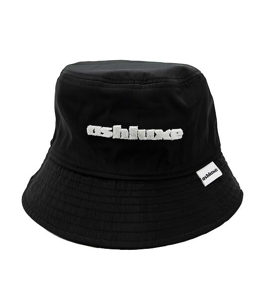 Ashluxe Brim Logo Bucket Hat Black
