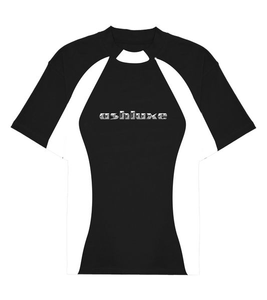 Ashluxe Chrome Panel T-shirt Black/White