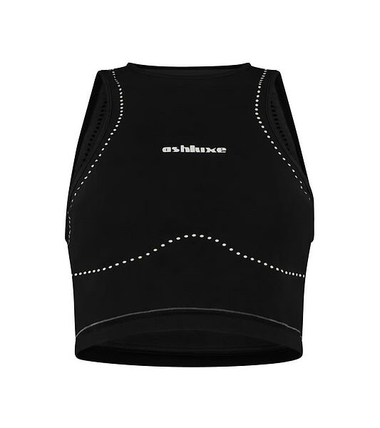 Ashluxe Female Active Top - Black White