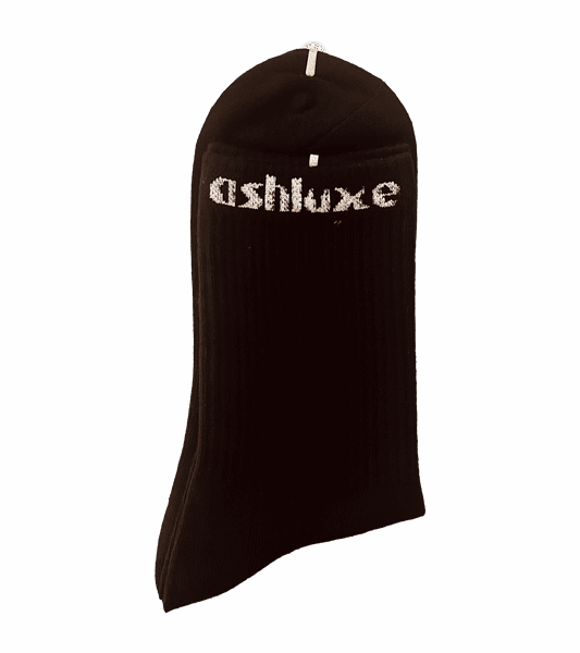 Ashluxe Stripe Logo Socks Black
