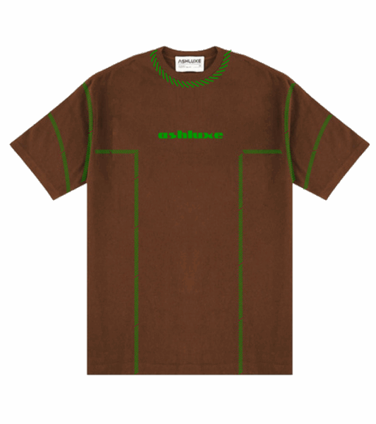 Ashluxe Double Threaded T-shirt Brown