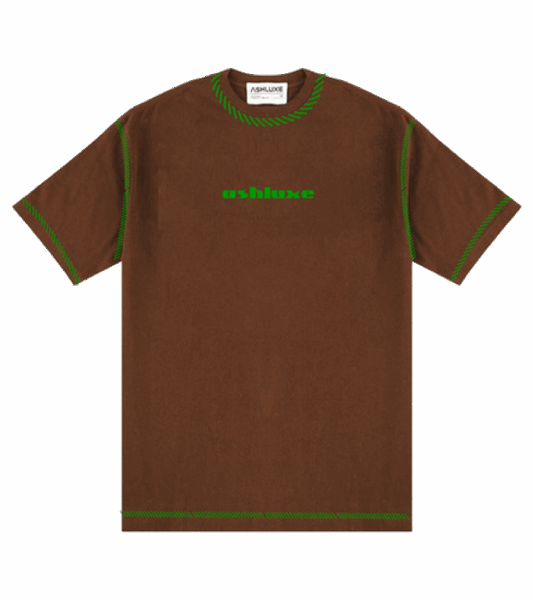 Ashluxe Threaded T-shirt Brown