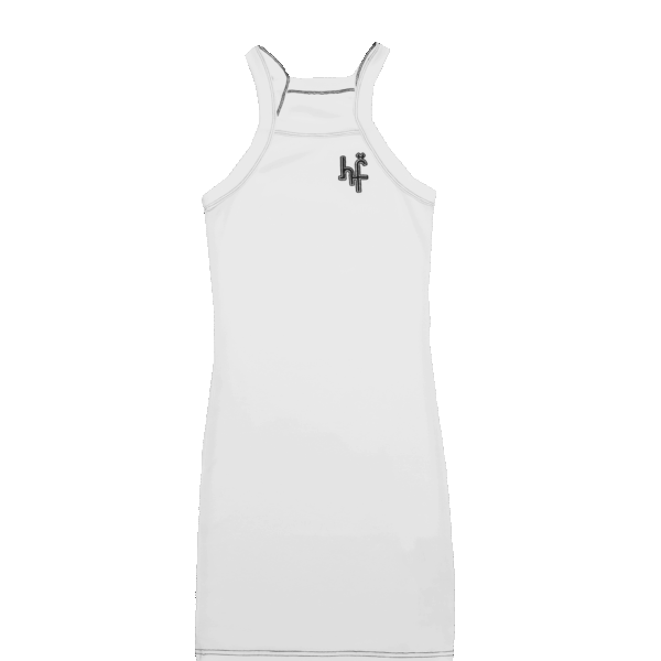 HF WHITE STRETCHY GOWN