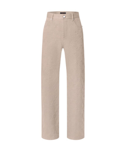 Louis Vuitton Monogram Embossed Skate Trousers – beige
