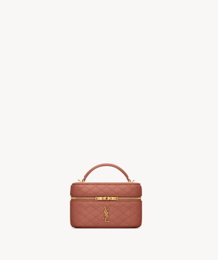 Saint Laurent Gaby Vanity Bag in Lambskin – Barely Pink