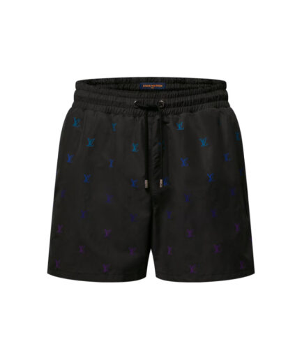 Louis Vuitton LV Blason Gradient Embroidered Swim Shorts – black