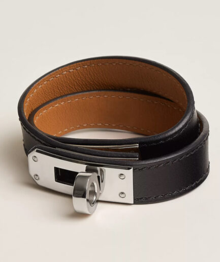 Hermès Kelly Double Tour Bracelet – Noir