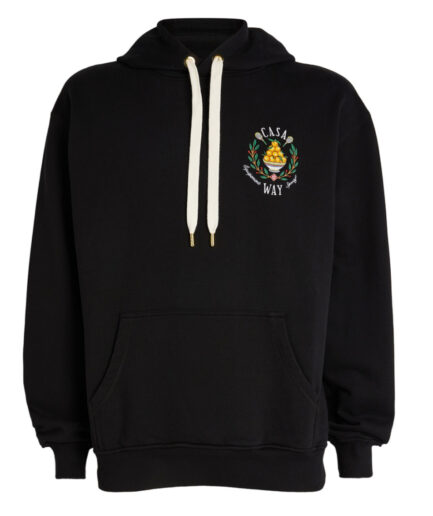 Casablanca Casa Way Organic Cotton Hoodie – black