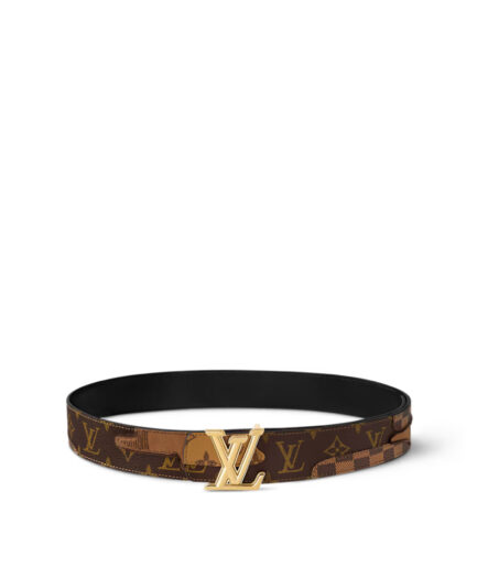 Louis Vuitton Dimension Monogram Landscape 40MM Reversible Belt – brown