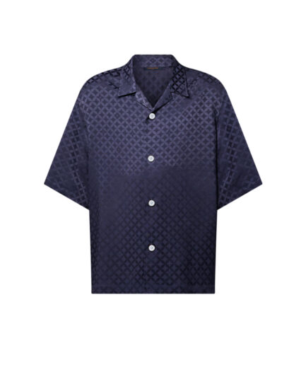 Louis Vuitton Dandy Jacquard SS Shirt – deep navy blue