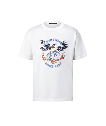 Louis Vuitton Japan Sketch Knitted SS Crewneck T-shirt – white