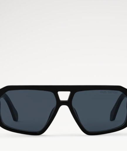 Louis Vuitton Clash Pilot Square Sunglasses – black/gold