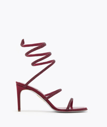 René Caovilla Cleo Burgundy Sandal 105