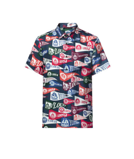 Louis Vuitton Printed Short-Sleeved Silk-Blend Shirt – multicolour