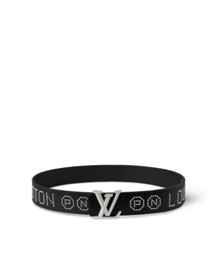 Louis Vuitton Dimension Rockabilly Studs 40MM Reversible Belt – black
