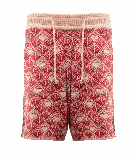Ashluxe Monogram Knitted Short Pink