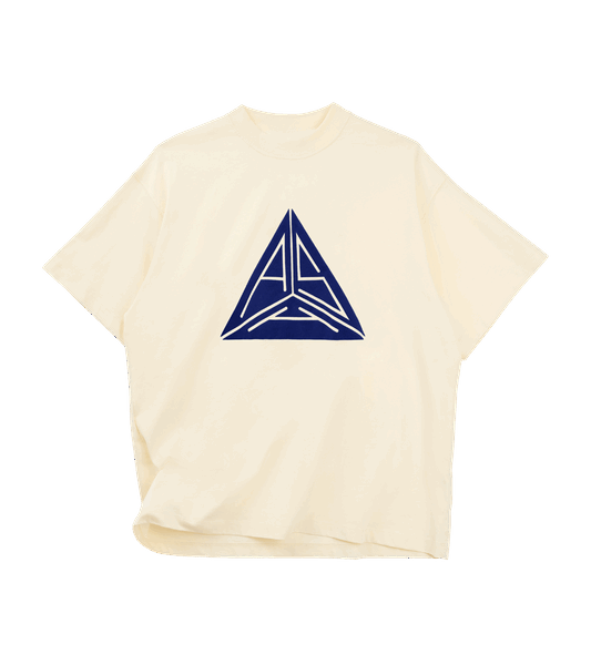 Large Triangle Logo T-shirt Off White
