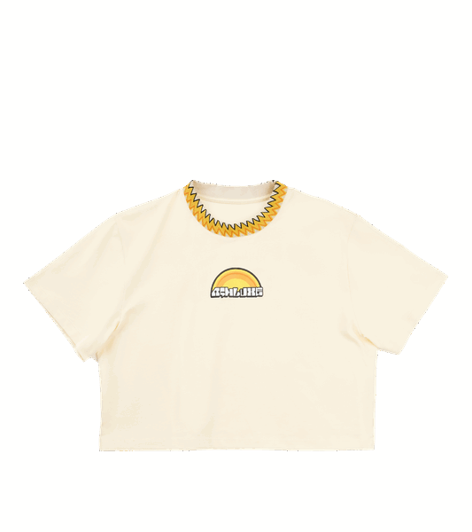 Sunshine Cropped T-Shirt Off White