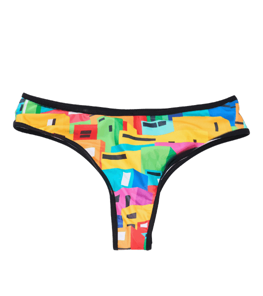 Urban Mosaic Print Bikini Brief Multi