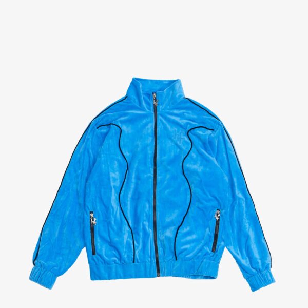 HF VELOUR TRACKSUIT TOP - BLUE