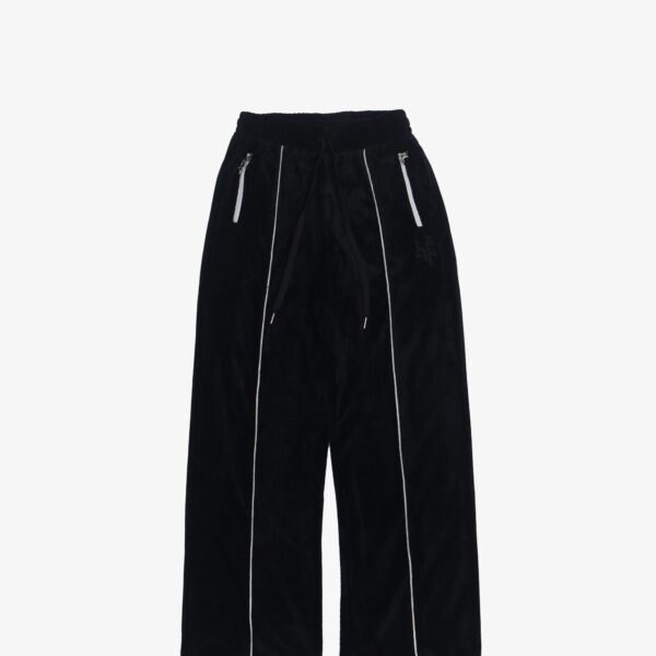 HF VELOUR TRACKSUIT PANTS- BLACK