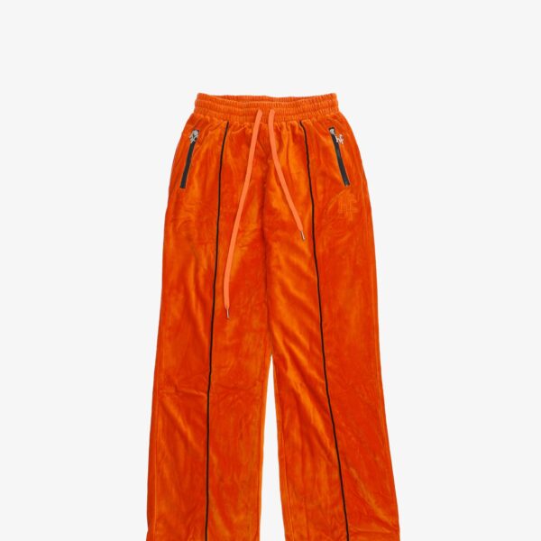 HF VELOUR TRACKSUIT PANTS - ORANGE