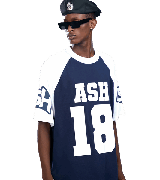 Ashluxe Contrast Sport Jersey Blue White