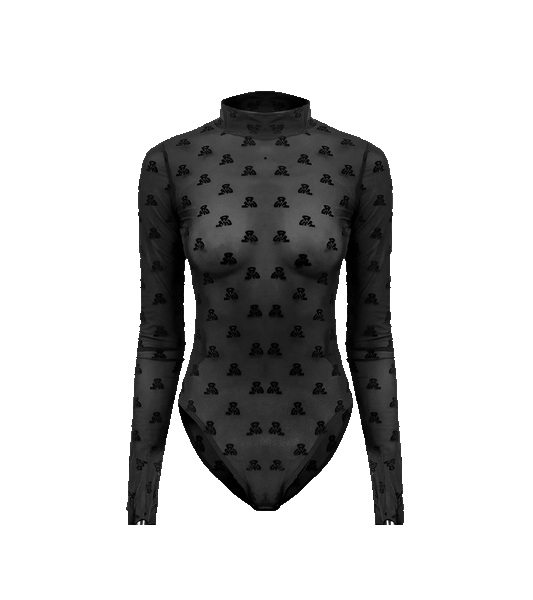 Ashluxe Mesh Unbranded Body Top Black