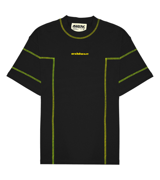 Ashluxe Double Threaded T-shirt Black Yellow