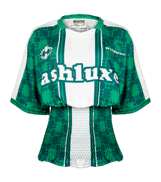 Ashluxe Pixel Ruched Female Jersey Green
