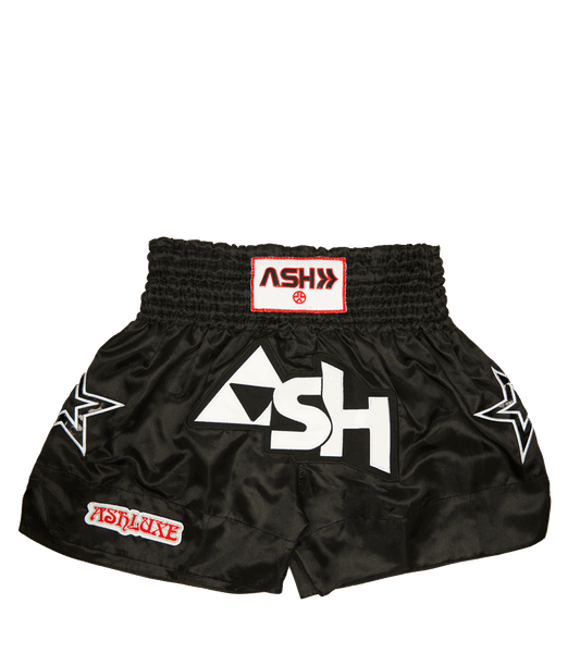 Ashluxe Boxing Trunk Black White