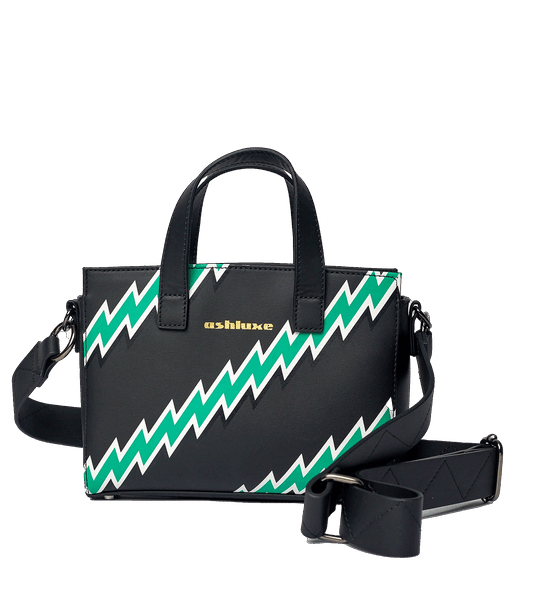 Ashluxe Zig Zag -S- Handbag Green