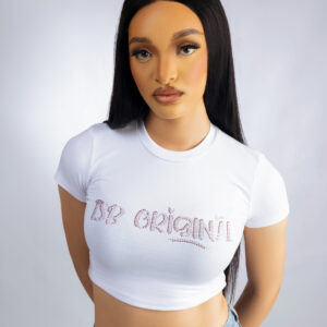 ISB Originals Ladies Cropped Top – White