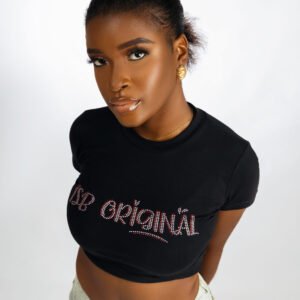 ISB Originals Ladies Cropped Top – Black