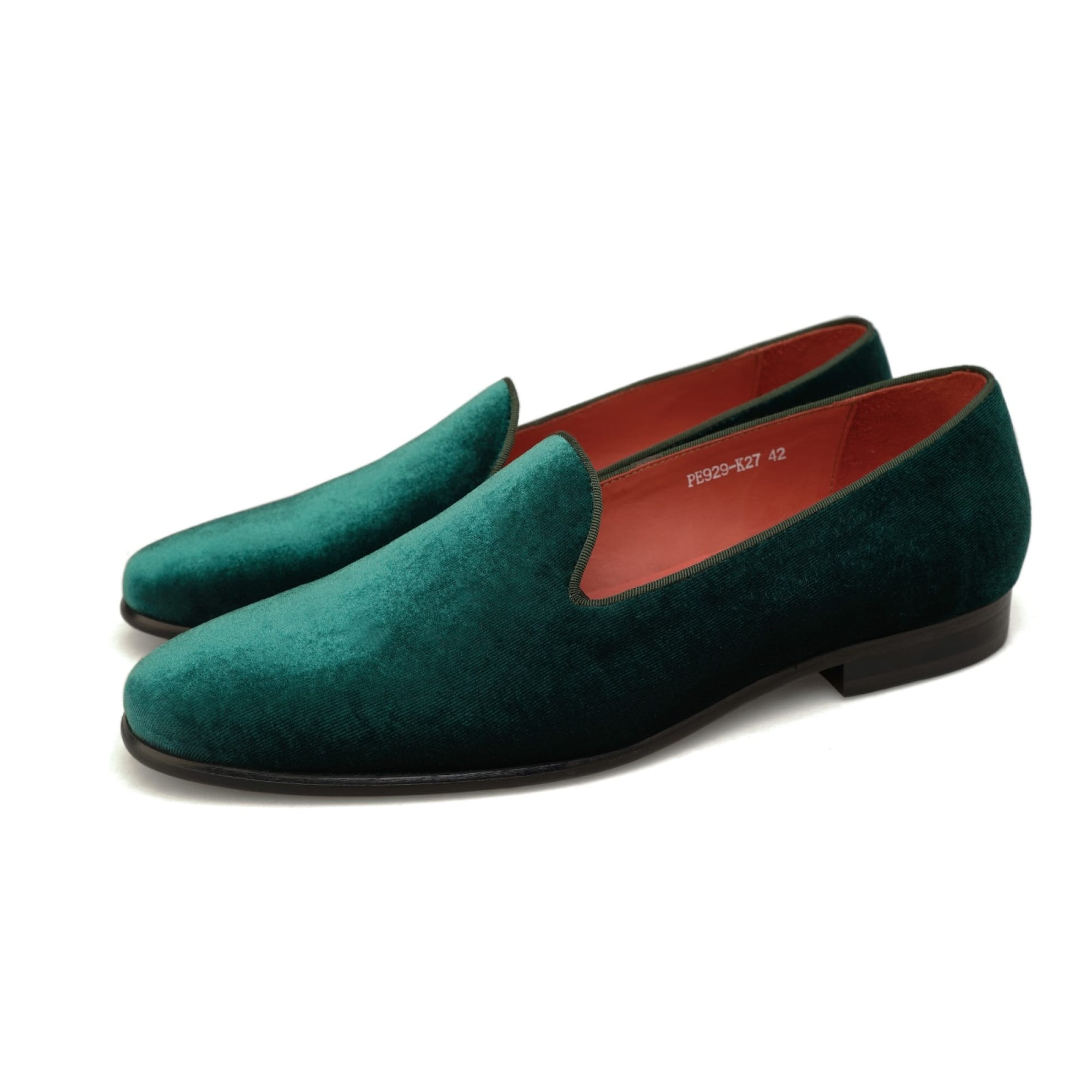 GREEN VELVET SLIPPERS