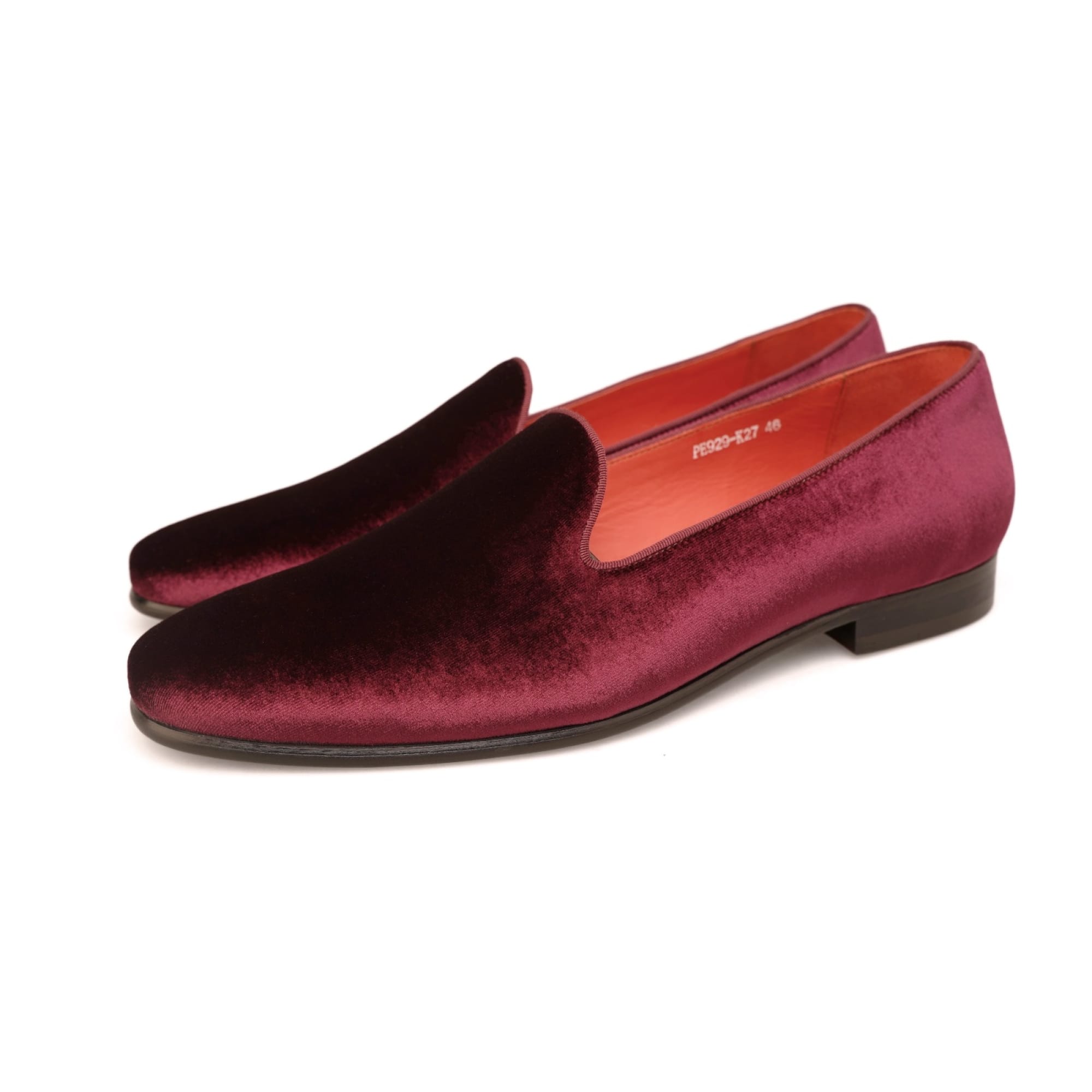 BURGUNDY VELVET SLIPPER