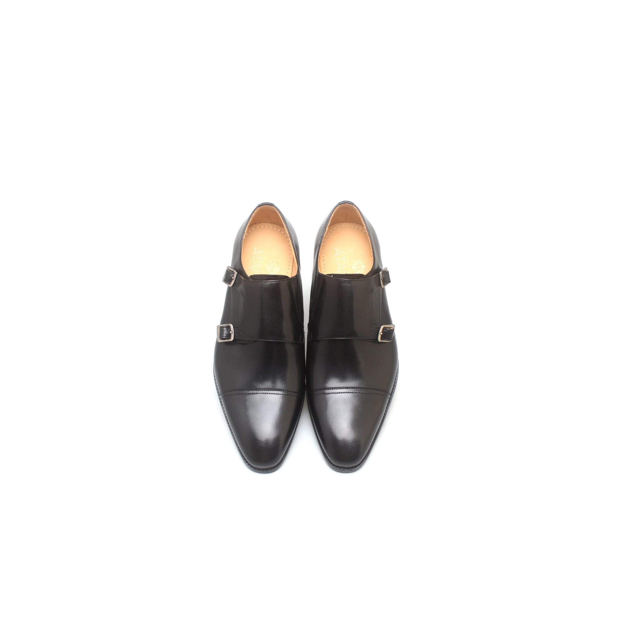 Black Double Monk Strap
