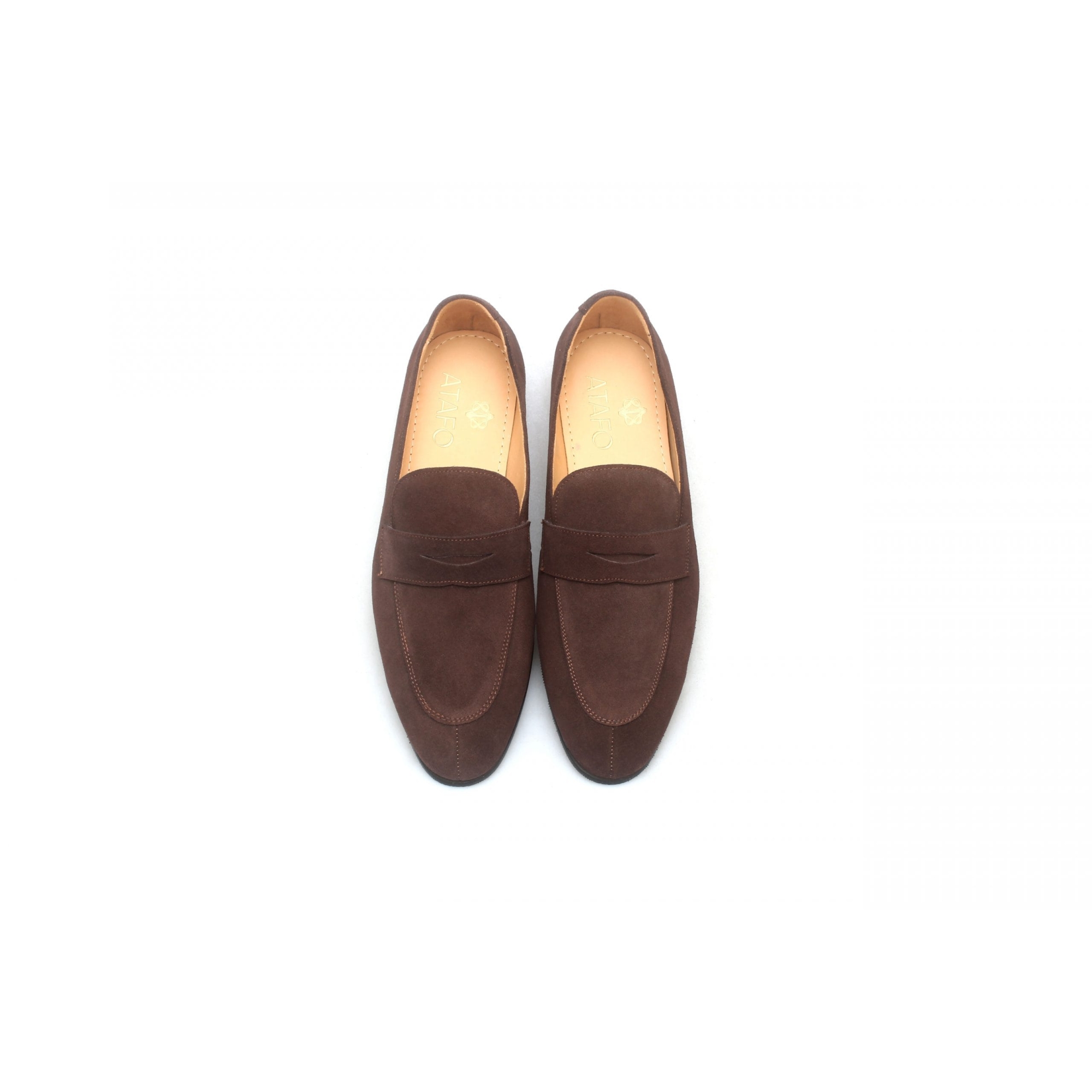 Brown Penny Loafer Calf Suede