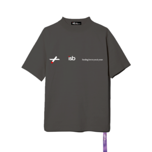 ISB Unisex Turtle Neck T-shirt – Charcoal ISB Love Design
